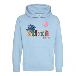 юношески,суичър,детски,горнища,с,качулка,детски,3/4,панталони,awd,disney,printed,junior,valentines,day,hoodie,stitch