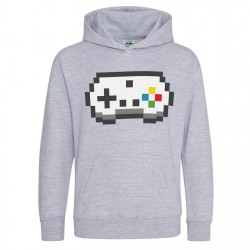 Юношески суичър AWD Juniors Retro Gaming Printed Hoodie - Controller юношески,суичър,детски,горнища,с,качулка,детски,3/4,панталони,awd,juniors,retro,gaming,printed,hoodie,controller