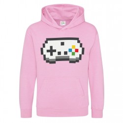 Юношески суичър AWD Juniors Retro Gaming Printed Hoodie - Controller юношески,суичър,детски,горнища,с,качулка,детски,3/4,панталони,awd,juniors,retro,gaming,printed,hoodie,controller