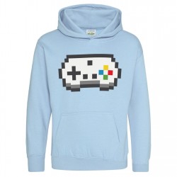 Юношески суичър AWD Juniors Retro Gaming Printed Hoodie - Controller юношески,суичър,детски,горнища,с,качулка,детски,3/4,панталони,awd,juniors,retro,gaming,printed,hoodie,controller