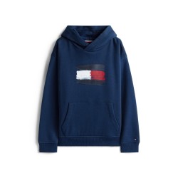Суичър Tommy Hilfiger Kids Flag Pull Over Hoodie - Night Navy C1G суичър,tommy,hilfiger,kids,flag,pull,over,hoodie,night,navy,c1g