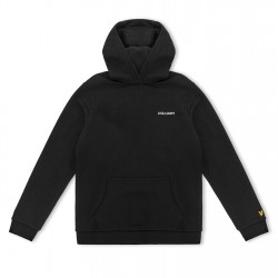 суичър,детски,горнища,с,качулка,детски,3/4,панталони,lyle,and,scott,kids',print,pull,over,hoodie,jet,black,z865