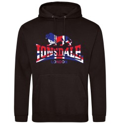 Суичър Lonsdale Printed Logo Hoodie - Black 1 суичър,дамски,горнища,с,качулка,мъжки,горнища,с,качулка,lonsdale,printed,logo,hoodie,black,1