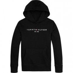 суичър,детски,облекла,tommy,hilfiger,tommy,logo,hoodie,black,bds
