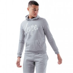 суичър,детски,горнища,с,качулка,hype,script,over,the,head,hoodie,grey
