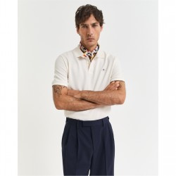 мъжки,тениски,gant,gant,textured,polo,cream,l,cream