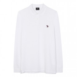блуза,с,яка,мъжки,тениски,ps,paul,smith,long,sleeve,zebra,polo,shirt,white,01