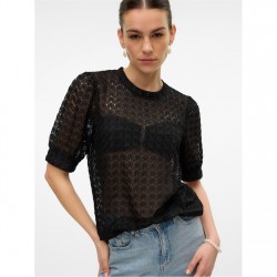 дамски,ризи,дамски,облекла,размер,vero,moda,becca,lace,top,ld99,black