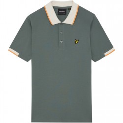 блуза,с,яка,мъжки,тениски,lyle,and,scott,retro,half,tipped,polo,shirt,green,mercurial