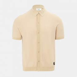 блуза,с,яка,мъжки,блузи,с,яка,firetrap,short,sleeve,knit,polo,shirts,cardigan,beige