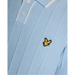 Lyle and Scott Lyle Knit Pique Polo Sn63 - Chalk Blue W444 мъжки,блузи,с,яка,lyle,and,scott,lyle,knit,pique,polo,sn63,chalk,blue,w444