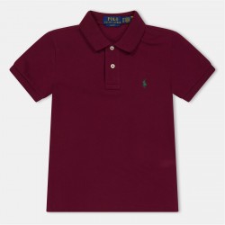 риза,с,къс,ръкав,детски,3/4,панталони,polo,ralph,lauren,kids',embroidered,short,sleeve,shirt,classic,wine