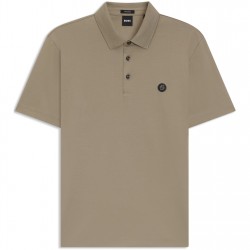 блуза,с,яка,облекла,на,разпродажба,мъжки,тениски,boss,men's,parris,cotton,short,sleeve,polo,shirt,open,brown,245