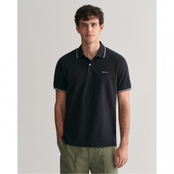 блуза,с,яка,мъжки,тениски,gant,tipped,pique,polo,shirt,black,005