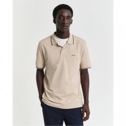 облекла,на,разпродажба,мъжки,тениски,gant,tipping,ss,pique,polo,white,s,dry,sand