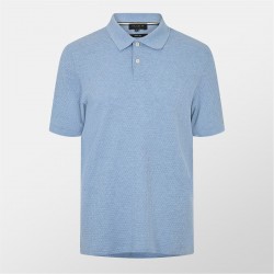 облекла,на,разпродажба,мъжки,тениски,ted,baker,ted,redman,text,polo,sn53,sky,blue