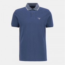 блуза,с,яка,облекла,на,разпродажба,мъжки,тениски,barbour,men's,denwick,short,sleeve,tailored,fit,polo,shirt,dark,denim,ny38