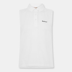 блуза,с,яка,дамски,топове,barbour,bowford,sleeveless,polo,shirt,white