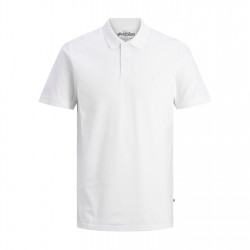 блуза,с,яка,мъжки,блузи,с,яка,jack,and,jones,men's,short,sleeve,polo,shirt,white