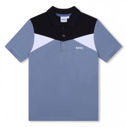 юношеска,блуза,с,яка,детски,облекла,boss,colourblock,polo,shirt,juniors,med,grey,049