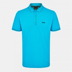 Блуза с яка Boss Men's Paule Short-Sleeve Polo Shirt - Turquoise/Aqua блуза,с,яка,облекла,на,разпродажба,мъжки,тениски,boss,men's,paule,short,sleeve,polo,shirt,turquoise,aqua