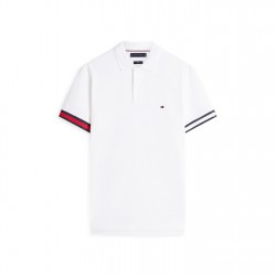 мъжки,тениски,tommy,hilfiger,tommy,cuff,liqudpolo,sn62,white
