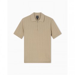 блуза,с,яка,мъжки,тениски,armani,exchange,men's,knitted,polo,shirt,winter,beige