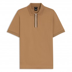 блуза,с,яка,мъжки,тениски,boss,men,s,h,paras,65,polo,quarter,zip,shirt,med,beige,260