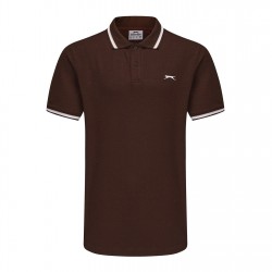 мъжка,блуза,с,яка,мъжки,блузи,с,яка,slazenger,tipped,polo,shirt,mens,dark,brown