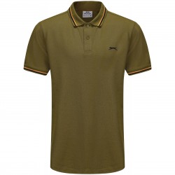 Мъжка блуза с яка Slazenger Tipped Polo Shirt Mens - Khaki мъжка,блуза,с,яка,мъжки,блузи,с,яка,мъжки,тениски,мъжки,потници,slazenger,tipped,polo,shirt,mens,khaki