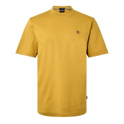 тениска,мъжки,тениски,boss,mens,boss,black,taut,minimalist,design,t,shirt,with,logo,detail,gold,714