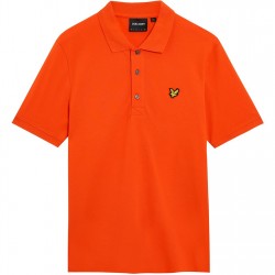 блуза,с,яка,мъжки,тениски,lyle,and,scott,basic,short,sleeve,polo,shirt,tangerine,x298