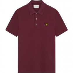 блуза,с,яка,мъжки,тениски,lyle,and,scott,basic,short,sleeve,polo,shirt,burgundy,z562