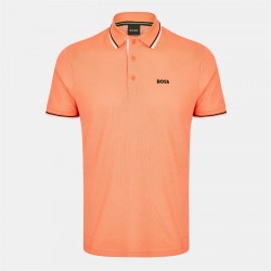 Блуза с яка Boss Men's Paddy Short-Sleeve Polo Shirt - Open Red блуза,с,яка,облекла,на,разпродажба,мъжки,тениски,boss,men's,paddy,short,sleeve,polo,shirt,open,red