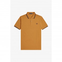 блуза,с,яка,мъжки,тениски,fred,perry,short,sleeve,twin,tipped,polo,shirt,d,caramel,t86