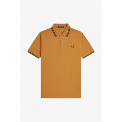 блуза,с,яка,мъжки,тениски,fred,perry,short,sleeve,twin,tipped,polo,shirt,d,caramel,t86