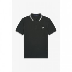 блуза,с,яка,мъжки,тениски,fred,perry,short,sleeve,twin,tipped,polo,shirt,night,green,t50