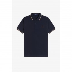 блуза,с,яка,мъжки,тениски,fred,perry,short,sleeve,twin,tipped,polo,shirt,navy,52a