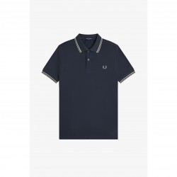 Блуза с яка Fred Perry Short Sleeve Twin Tipped Polo Shirt - Drk ArFrce 72C блуза,с,яка,мъжки,тениски,fred,perry,short,sleeve,twin,tipped,polo,shirt,drk,arfrce,72c