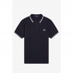 блуза,с,яка,мъжки,тениски,fred,perry,short,sleeve,twin,tipped,polo,shirt,navy,238