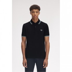 блуза,с,яка,облекла,на,разпродажба,мъжки,тениски,fred,perry,short,sleeve,twin,tipped,polo,shirt,black,q46
