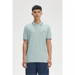 блуза,с,яка,облекла,на,разпродажба,мъжки,тениски,fred,perry,short,sleeve,twin,tipped,polo,shirt,silver,blue,y26