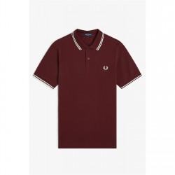 блуза,с,яка,мъжки,тениски,fred,perry,short,sleeve,twin,tipped,polo,shirt,oxblood,ecr,597