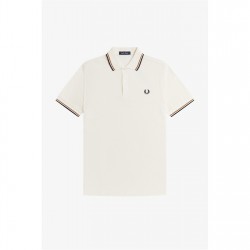 блуза,с,яка,мъжки,тениски,fred,perry,short,sleeve,twin,tipped,polo,shirt,ecru,79b