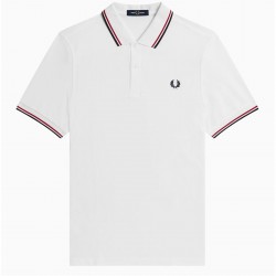 блуза,с,яка,мъжки,тениски,fred,perry,short,sleeve,twin,tipped,polo,shirt,white,red,t60