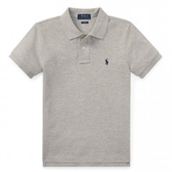 риза,с,къс,ръкав,детски,3/4,панталони,polo,ralph,lauren,kids',cotton,short,sleeve,shirt,grey,heather