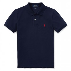 риза,с,къс,ръкав,детски,3/4,панталони,polo,ralph,lauren,kids',cotton,short,sleeve,shirt,french,navy