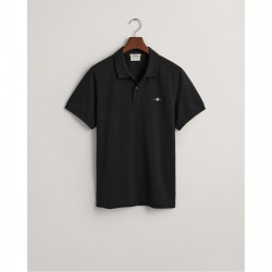 блуза,с,яка,мъжки,тениски,gant,shield,pique,polo,shirt,black,005