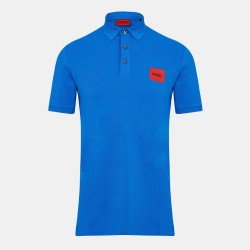 блуза,с,яка,мъжки,тениски,hugo,mens,hugo,deruso,short,sleeve,polo,shirt,with,logo,detail,and,ribbed,collar,premium,cotton,blue,431