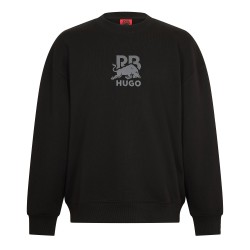 Блуза Hugo Mens Dahrain Rb Crew Sweatshirt - Black блуза,мъжки,горнища,с,качулка,hugo,men,s,dahrain,rb,crew,sweatshirt,black